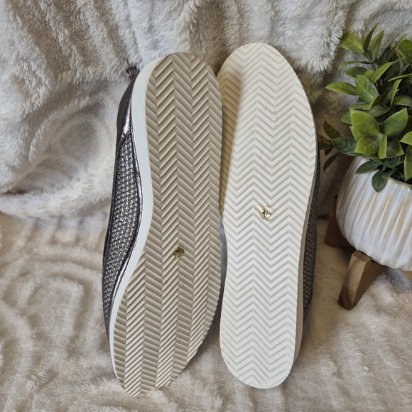 NEW Ron White Natanya Slip On Flats Shoes Silver Leather Mesh Size 10 MSRP $495 - Picture 14 of 14